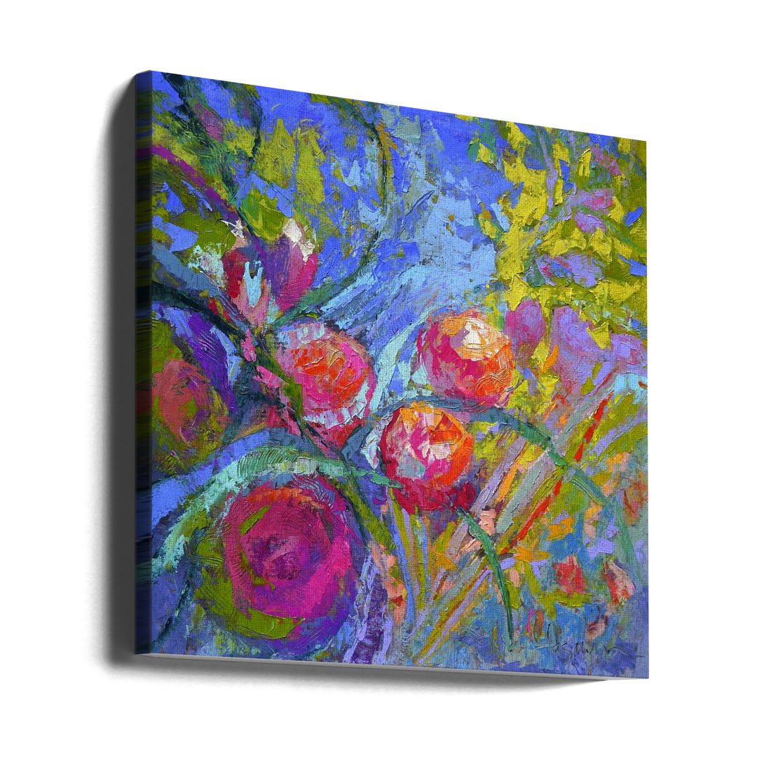 Peony Passion by Dorothy Fagan | Abstract Floral Painting, Large Canvas Wall Art Print | Artsy Earth