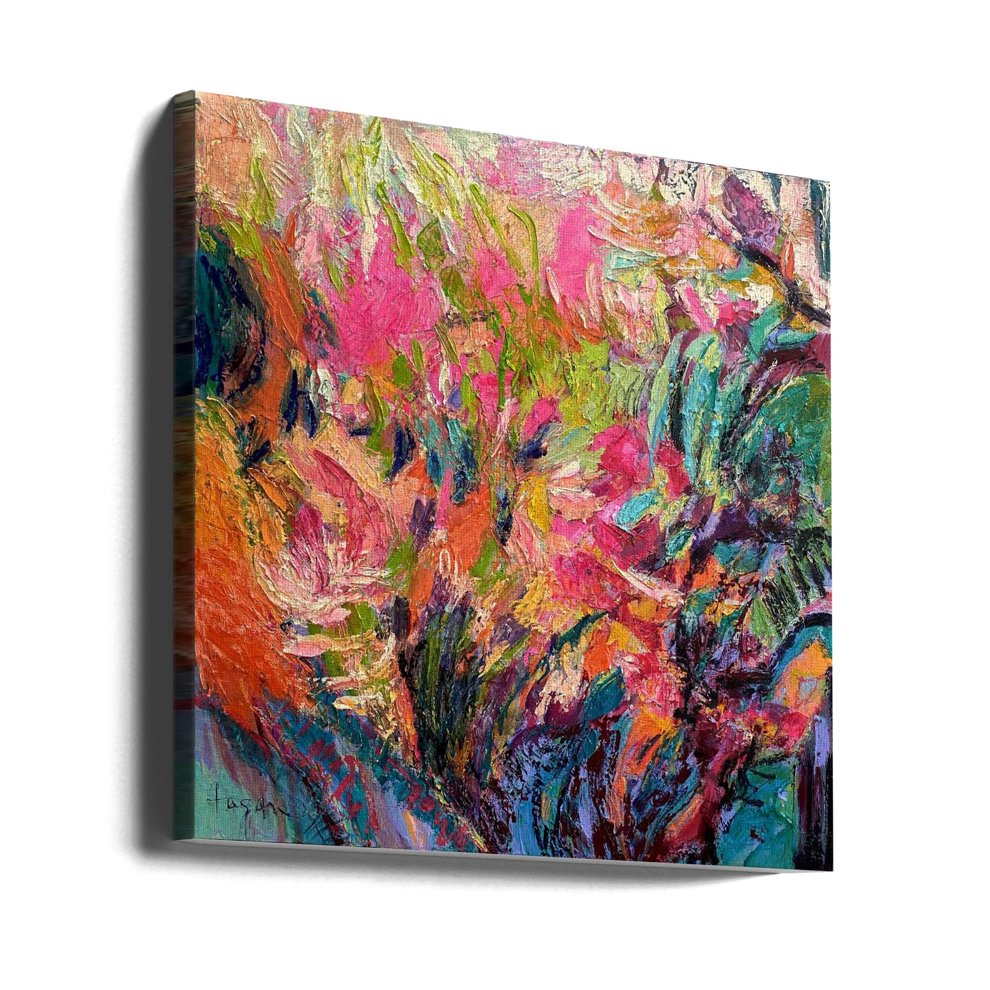 Abstract Colors by Dorothy Fagan | Colorful Brush Strokes, Large Canvas Wall Art Print | Artsy Earth