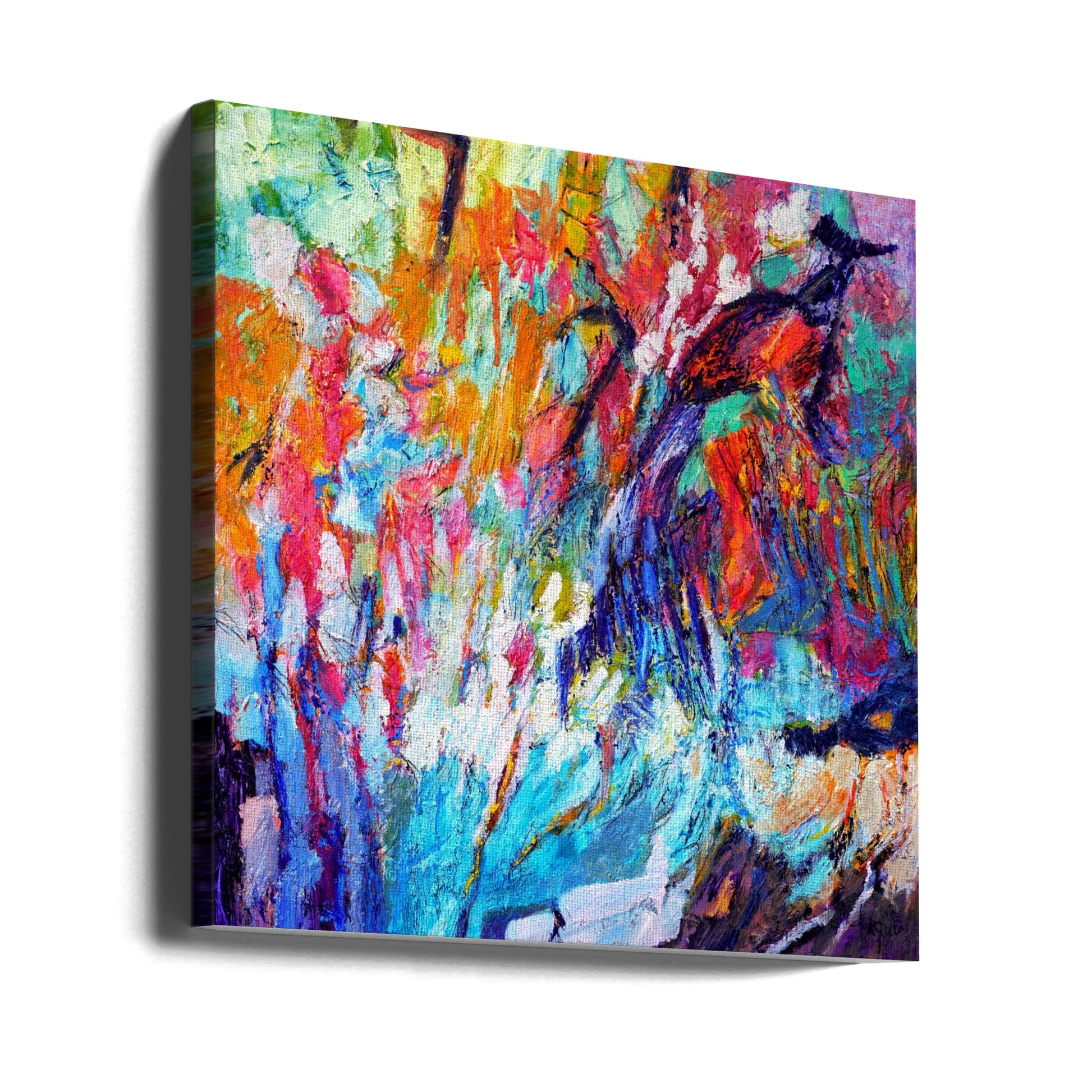 Abstract Texture Art by Dorothy Fagan | Colorful Brush Strokes, Large Canvas Wall Art Print | Artsy Earth