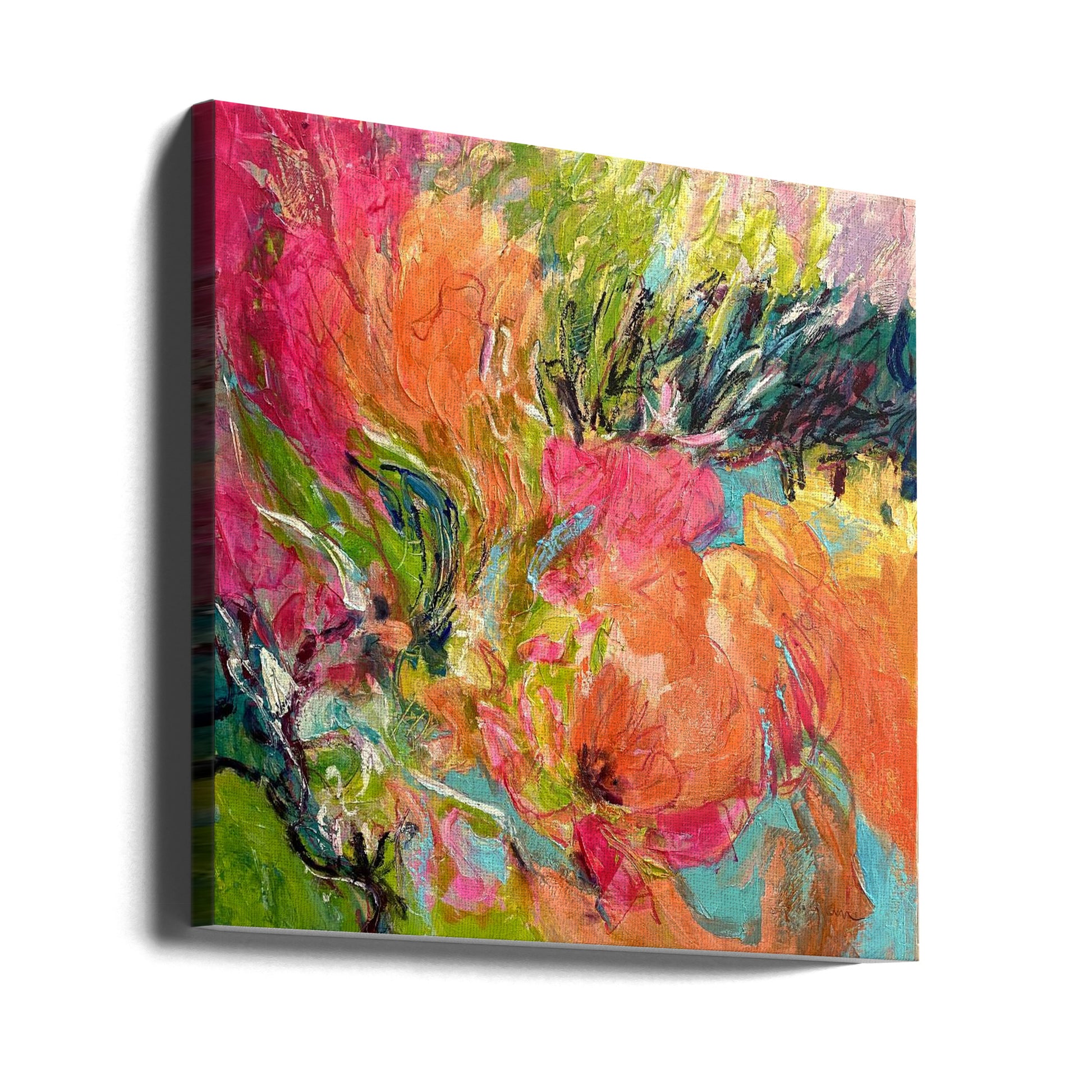 Abstract Texture Art by Dorothy Fagan | Colorful Brush Strokes, Large Canvas Wall Art Print | Artsy Earth