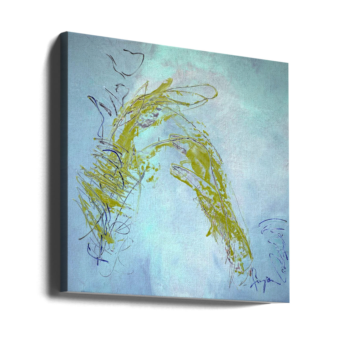 Abstract Angel Prayer by Dorothy Fagan | Abstract Textured Painting, Large Canvas Wall Art Print | Artsy Earth