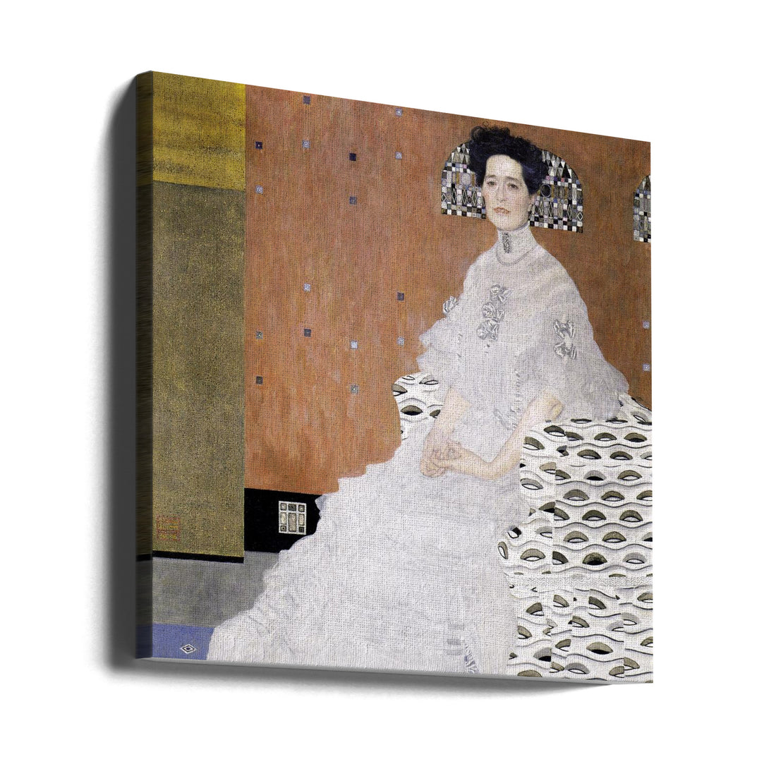 Portrait Woman Art by Gustav Klimt | Classic Klimt Painting, Large Canvas Wall Art Print | Artsy Earth