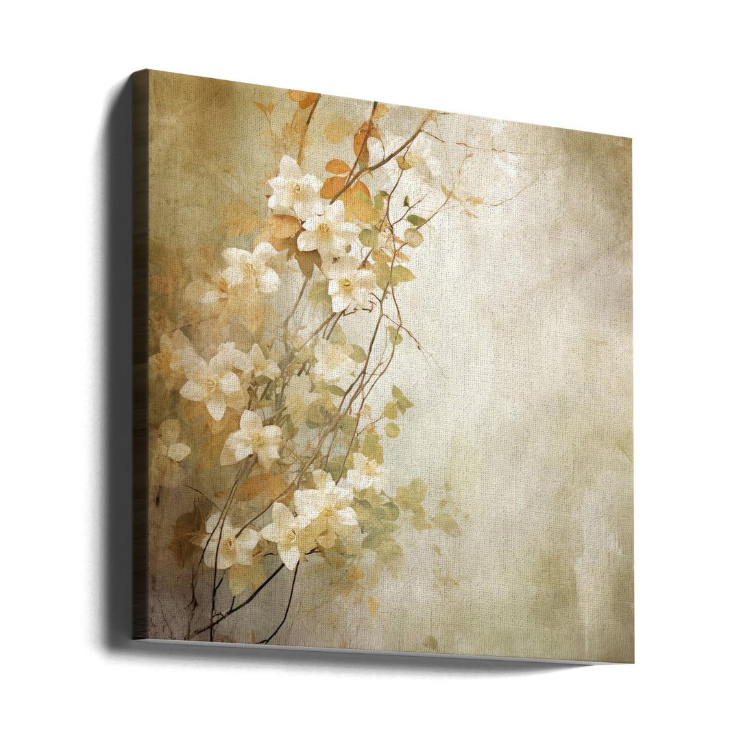 Vintage Floral Art by Bilge Paksoylu | Botanical Illustration Abstract, Large Canvas Wall Art Print | Artsy Earth