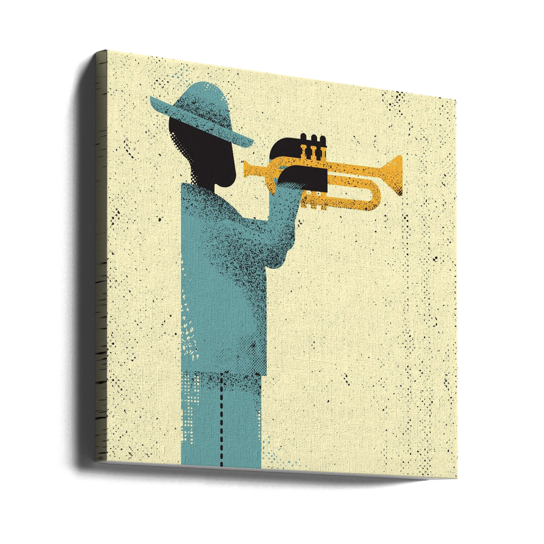 Jazz Musician by Vision Grasp Art | Retro Jazz Performance, Large Canvas Wall Art Print | Artsy Earth