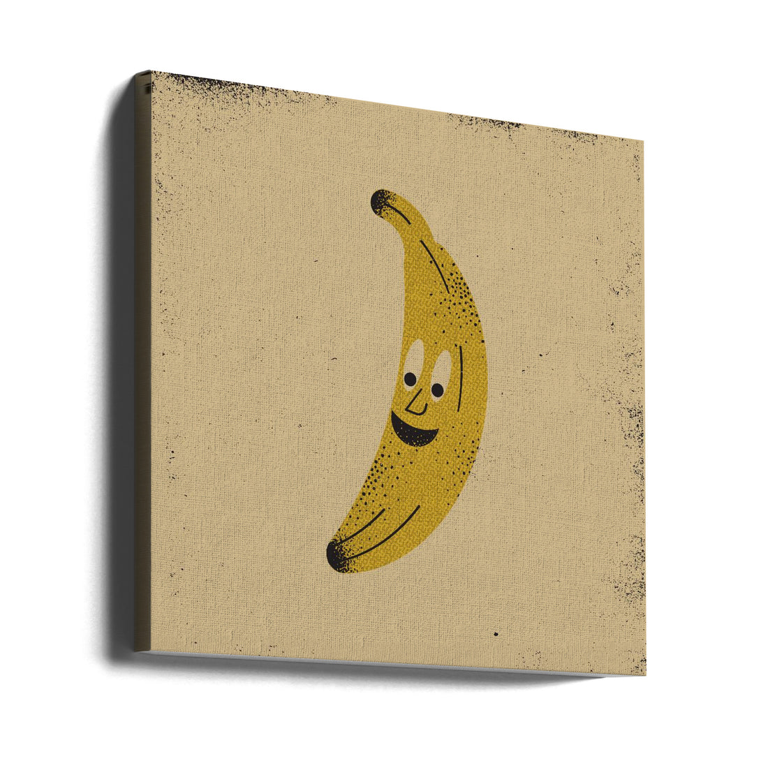 Happy Banana by Vision Grasp Art | Joyful Fruit Illustration, Large Canvas Wall Art Print | Artsy Earth