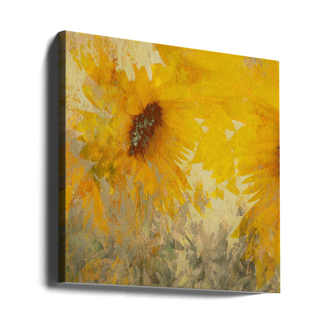 Sunflower Art by Nel Talen | Botanical Flora Pattern, Large Canvas Wall Art Print | Artsy Earth