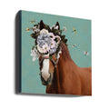 Spring Flower Bonnet On Horse by Sue Skellern | Surreal Floral Equestrian, Large Canvas Wall Art Print | Artsy Earth