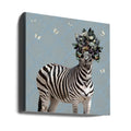 Spring Flower Bonnet On Zebra by Sue Skellern | Surreal Wildlife Botanical, Large Canvas Wall Art Print | Artsy Earth