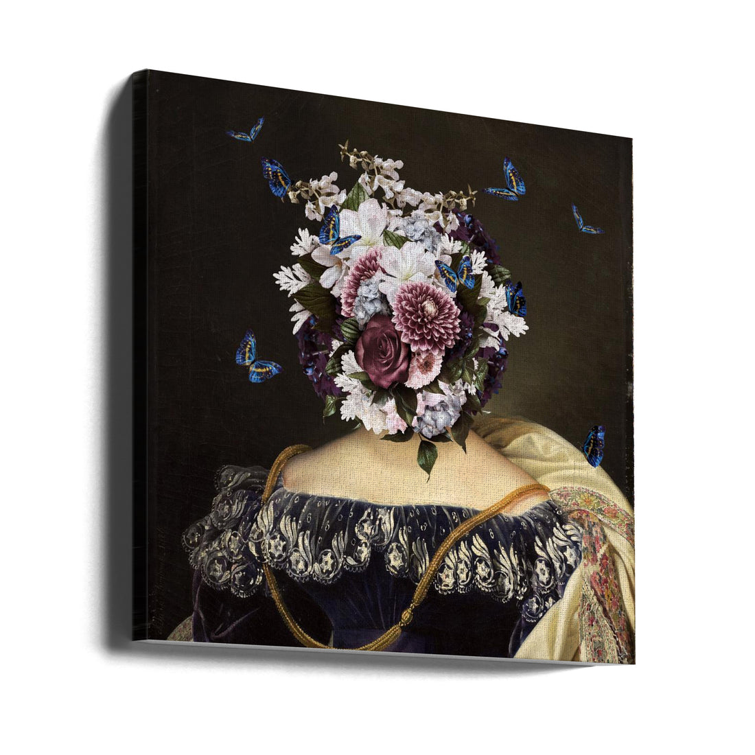 Lady Blue Bell by Sue Skellern | Surreal Floral Portrait, Large Canvas Wall Art Print | Artsy Earth