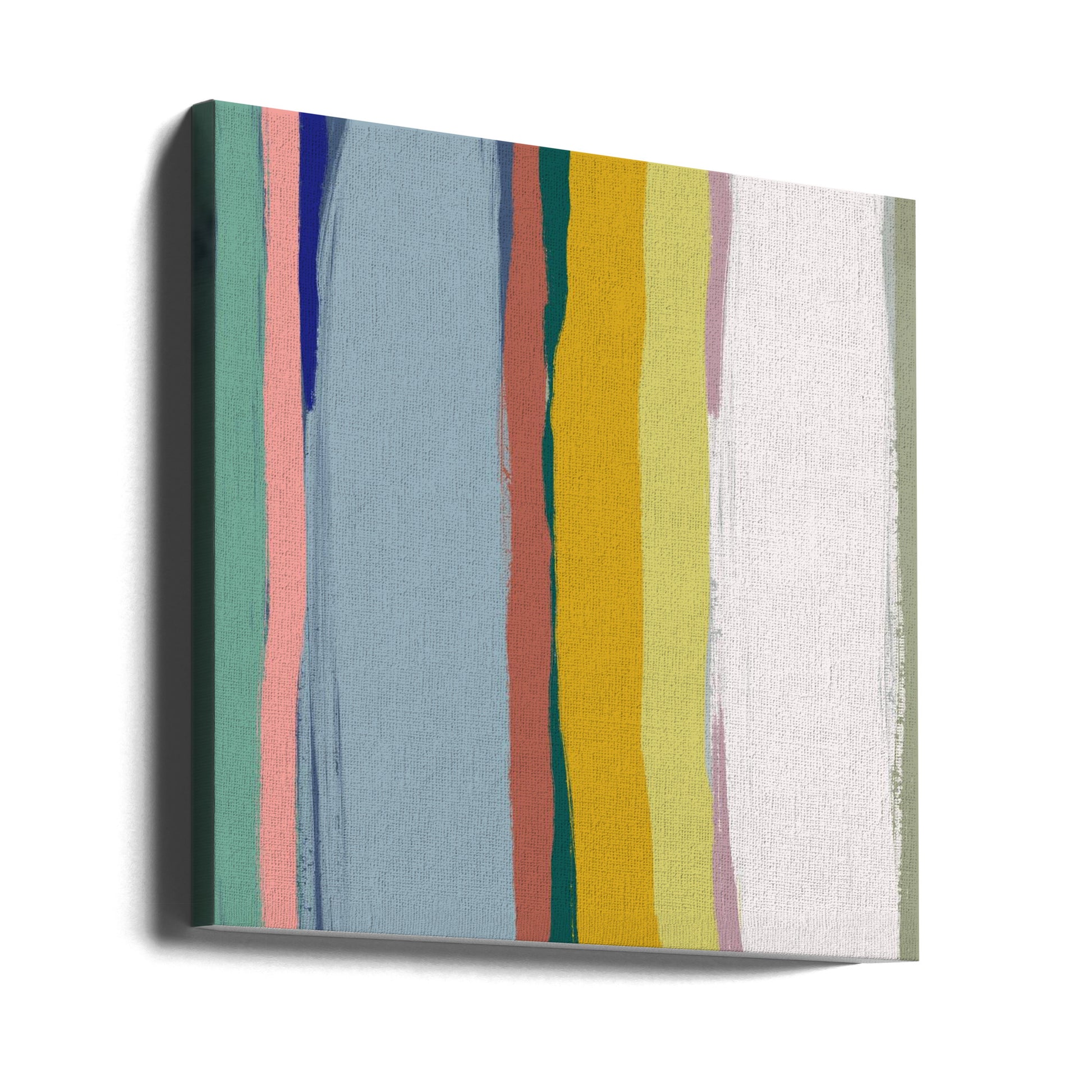 Color Stripe Arrangement by Little Dean | Abstract Acrylic Painting, Large Canvas Wall Art Print | Artsy Earth