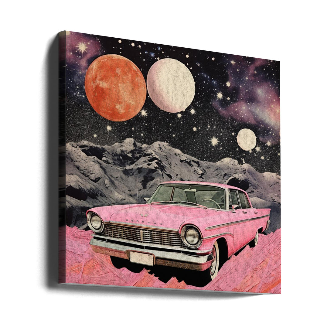 SpaceRide 11.0 by Samantha Hearn | Vintage Space Collage, Large Canvas Wall Art Print | Artsy Earth