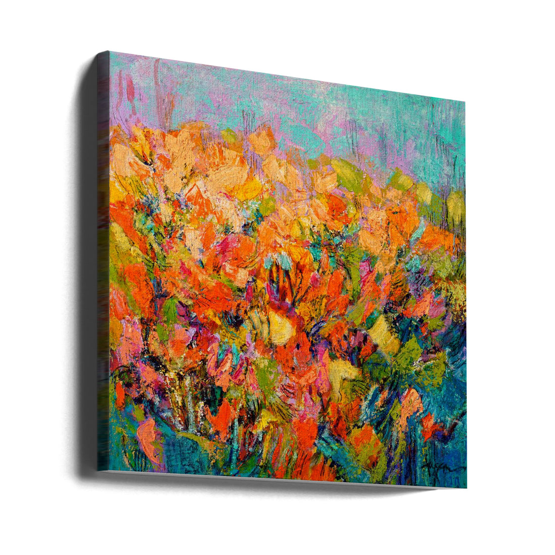 Happiness Sprouting by Dorothy Fagan | Floral Abstract Expression, Large Canvas Wall Art Print | Artsy Earth