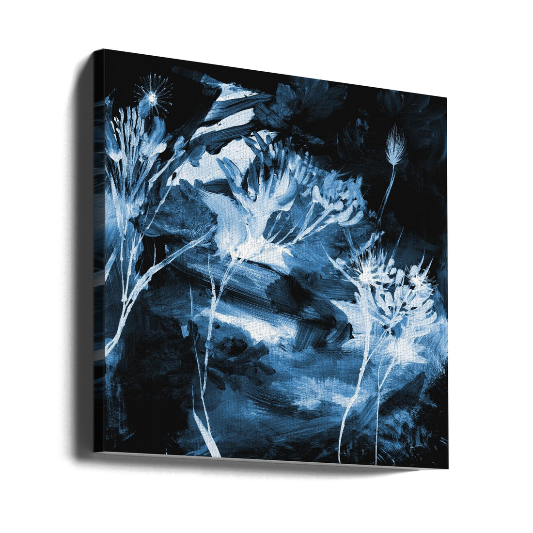 Blue Floral by Dan Hobday | Abstract Botanical Painting, Large Canvas Wall Art Print | Artsy Earth