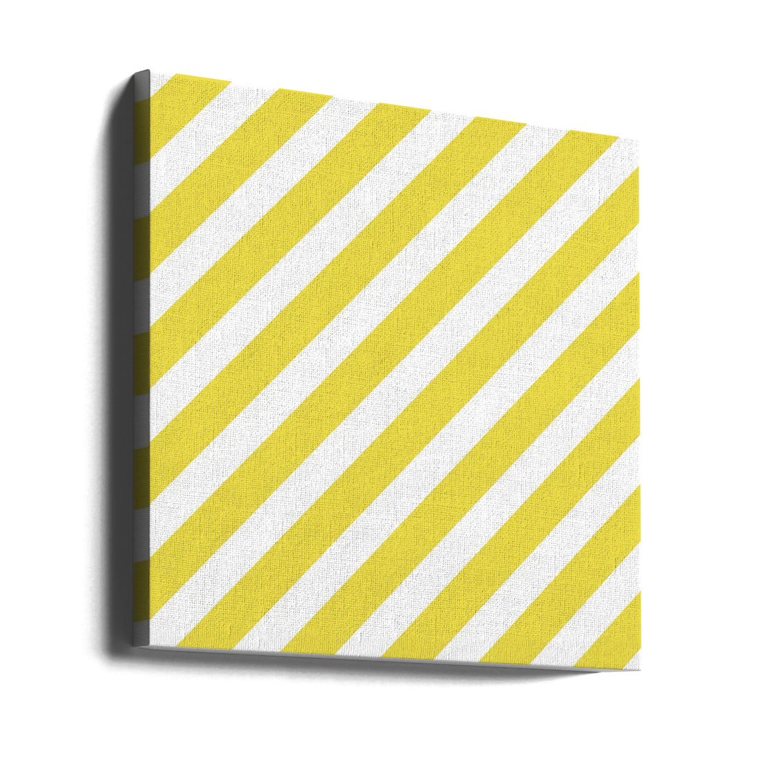 Yellow and White Stripes by Yvonne Gustafsson | Geometric Pattern Design, Large Canvas Wall Art Print | Artsy Earth