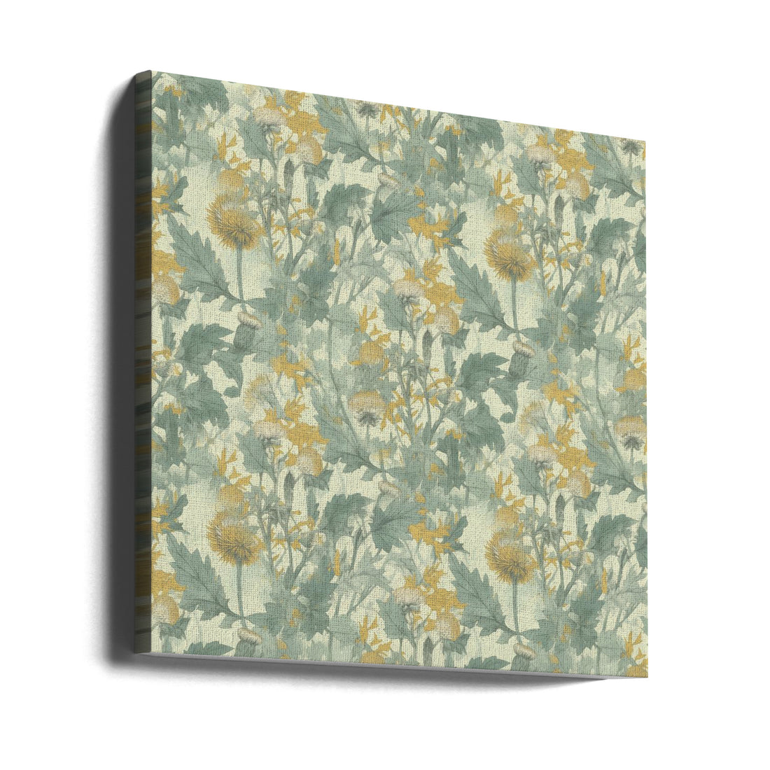 Floral Nature Pattern by Justyna Jaszke | Botanical Floral Pattern, Large Canvas Wall Art Print | Artsy Earth