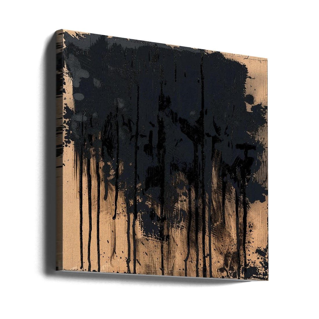 Paint It Black by Andreas Magnusson | Abstract Black Painting, Large Canvas Wall Art Print | Artsy Earth