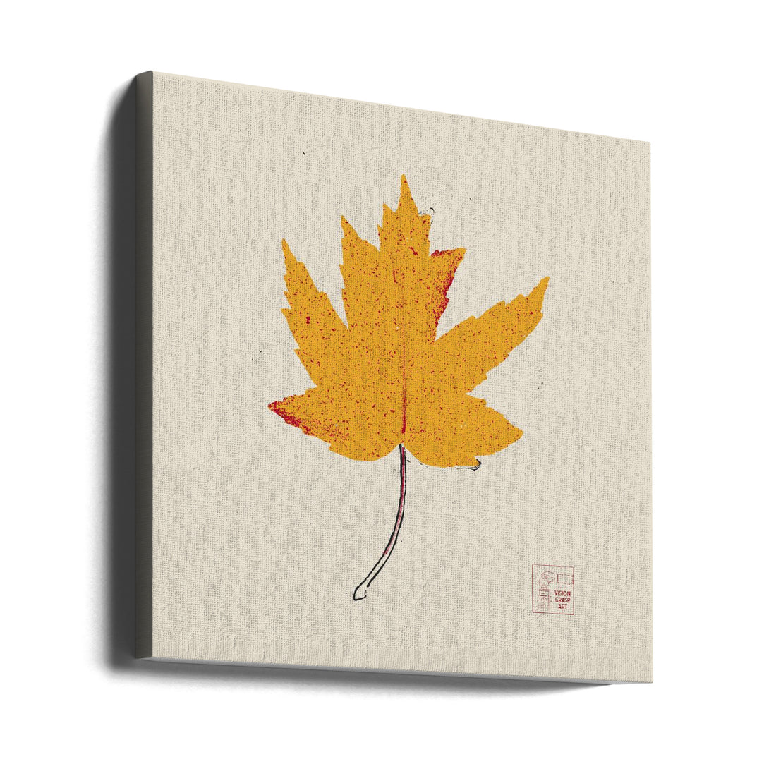 Maple Leaf Art by Vision Grasp Art | Botanical Nature Illustration, Large Canvas Wall Art Print | Artsy Earth