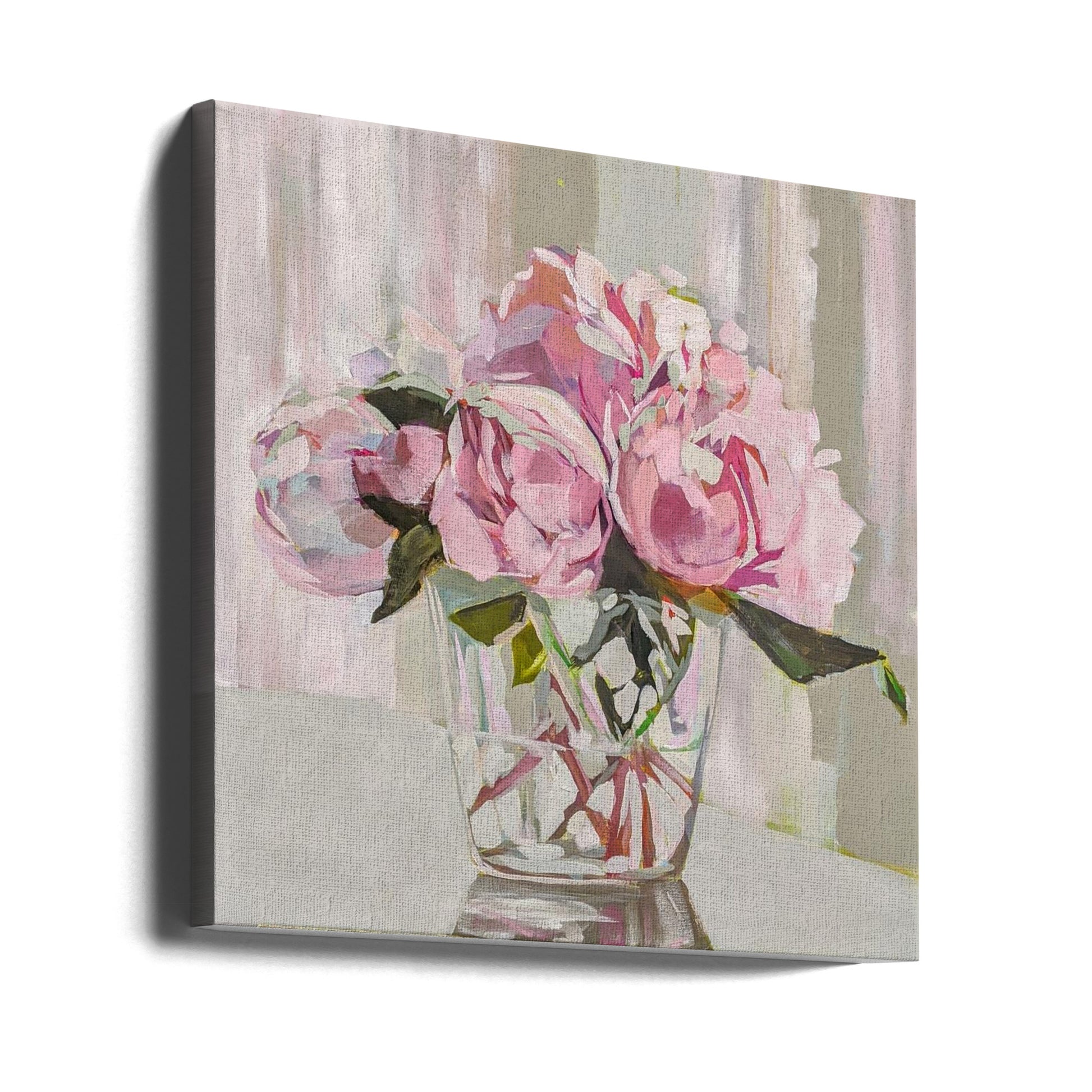 Peonies by Jenny Westenhofer | Floral Still Life, Large Canvas Wall Art Print | Artsy Earth