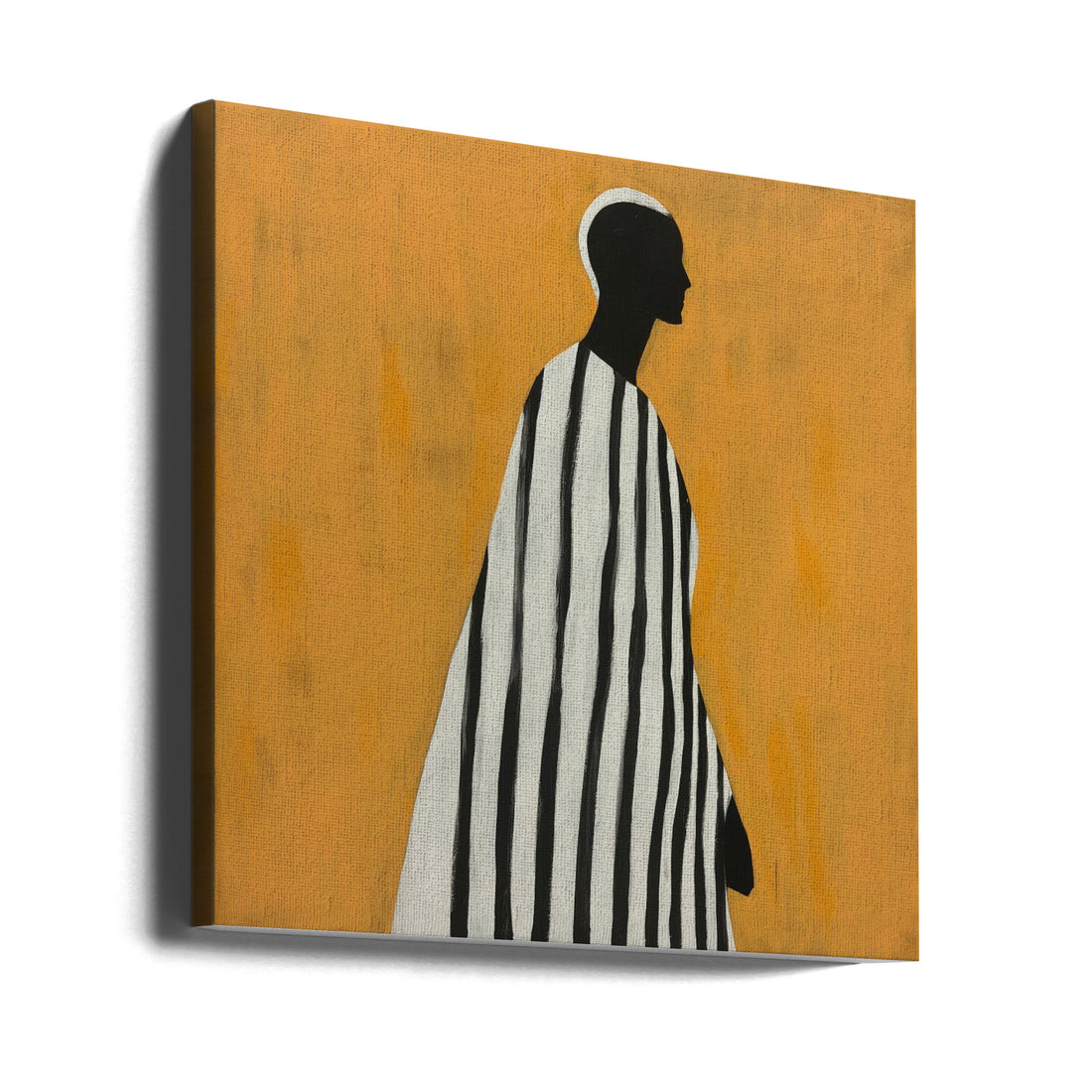 Portrait of a Man by Mowzu | African Contemporary Portrait, Large Canvas Wall Art Print | Artsy Earth