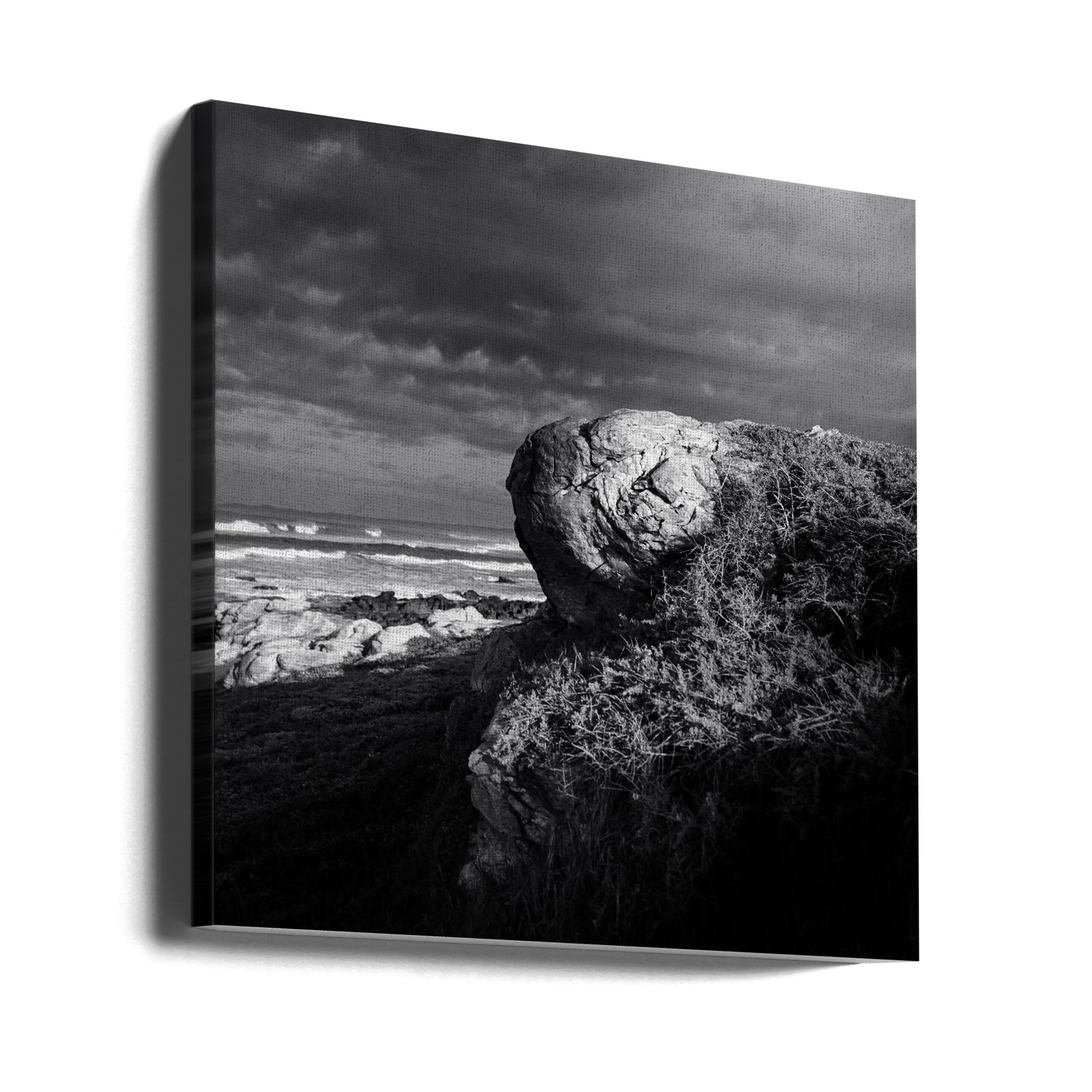 Looming Projection by Ray Truter | Coastal Stormy Landscape, Large Canvas Wall Art Print | Artsy Earth