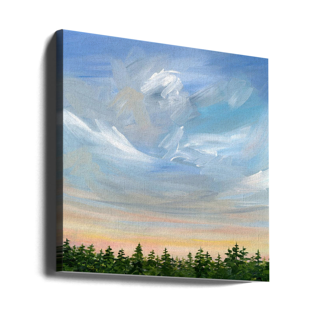 Taking Flight by Nicole Walsh | Painted Cloud Landscape, Large Canvas Wall Art Print | Artsy Earth