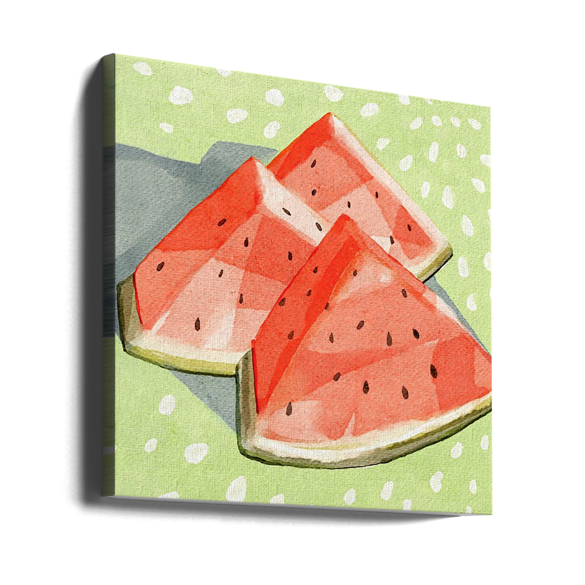 Watermelon Fruit by Katie O'shea | Fresh Melon Food, Large Canvas Wall Art Print | Artsy Earth