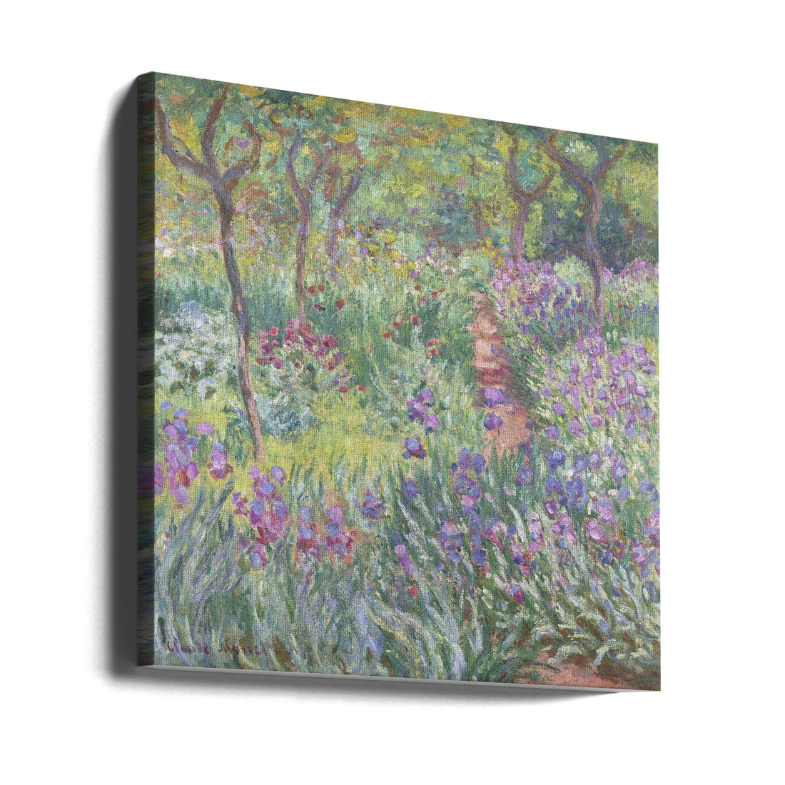 The Artist's Garden In Giverny by Claude Monet | Floral Garden Painting, Large Canvas Wall Art Print | Artsy Earth