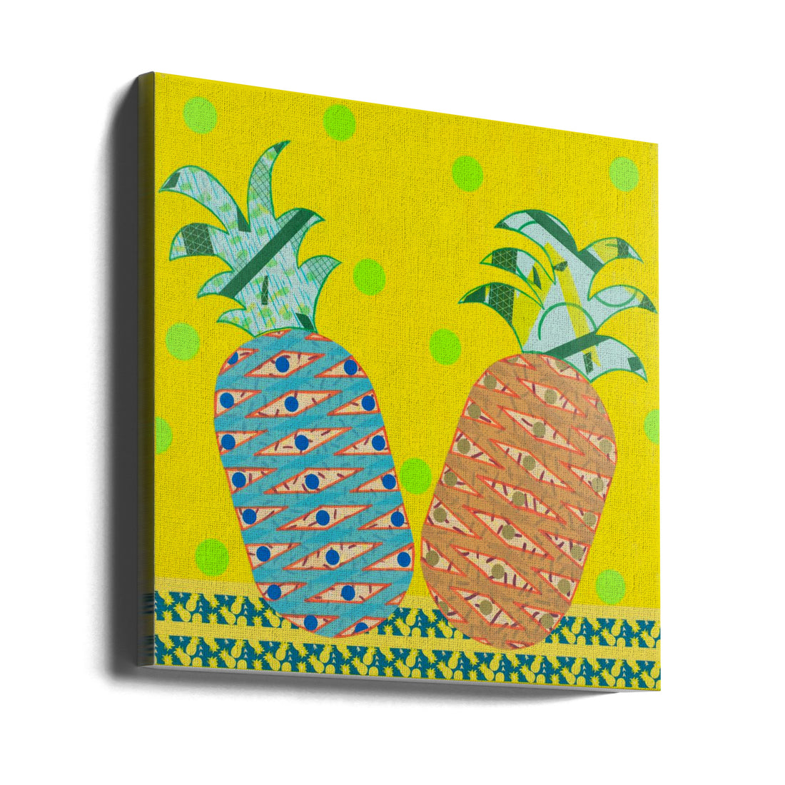 Pineapples by David Galan | Fresh Tropical Fruit, Large Canvas Wall Art Print | Artsy Earth