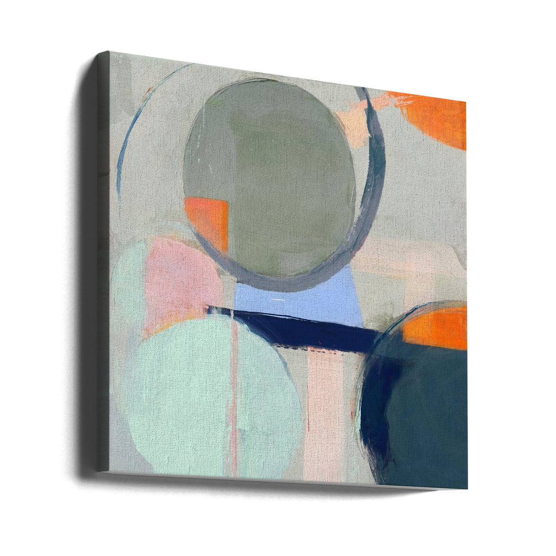 Abstract Circles Art by Edward Selkirk | Modern Geometric Painting, Large Canvas Wall Art Print | Artsy Earth