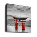 Torii of Itsukushima by Melanie Viola | Japanese Shrine Landmark, Large Canvas Wall Art Print | Artsy Earth