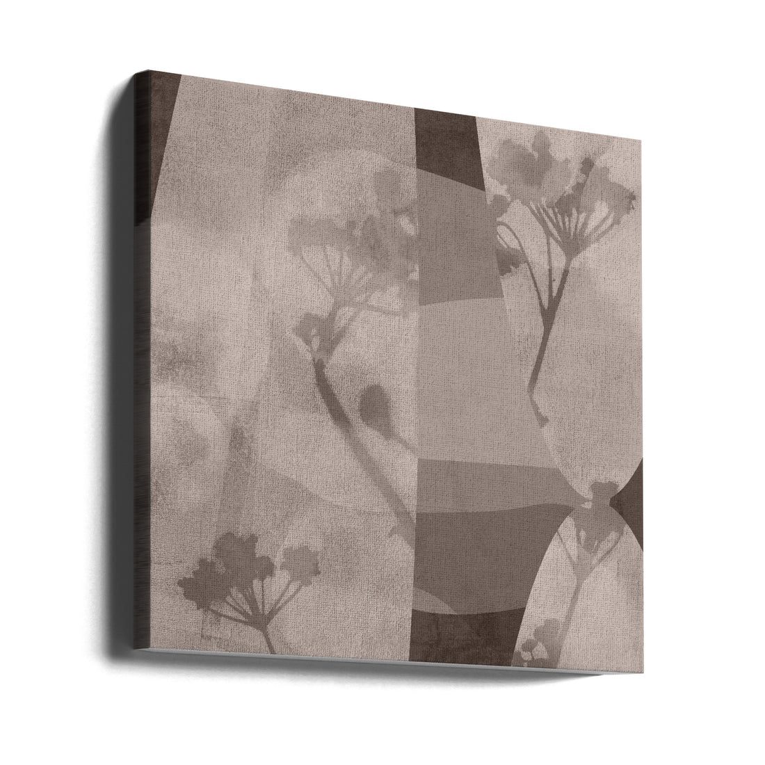 Abstract Florals Taupe by Dina Dankers | Abstract Botanical Art, Large Canvas Wall Art Print | Artsy Earth