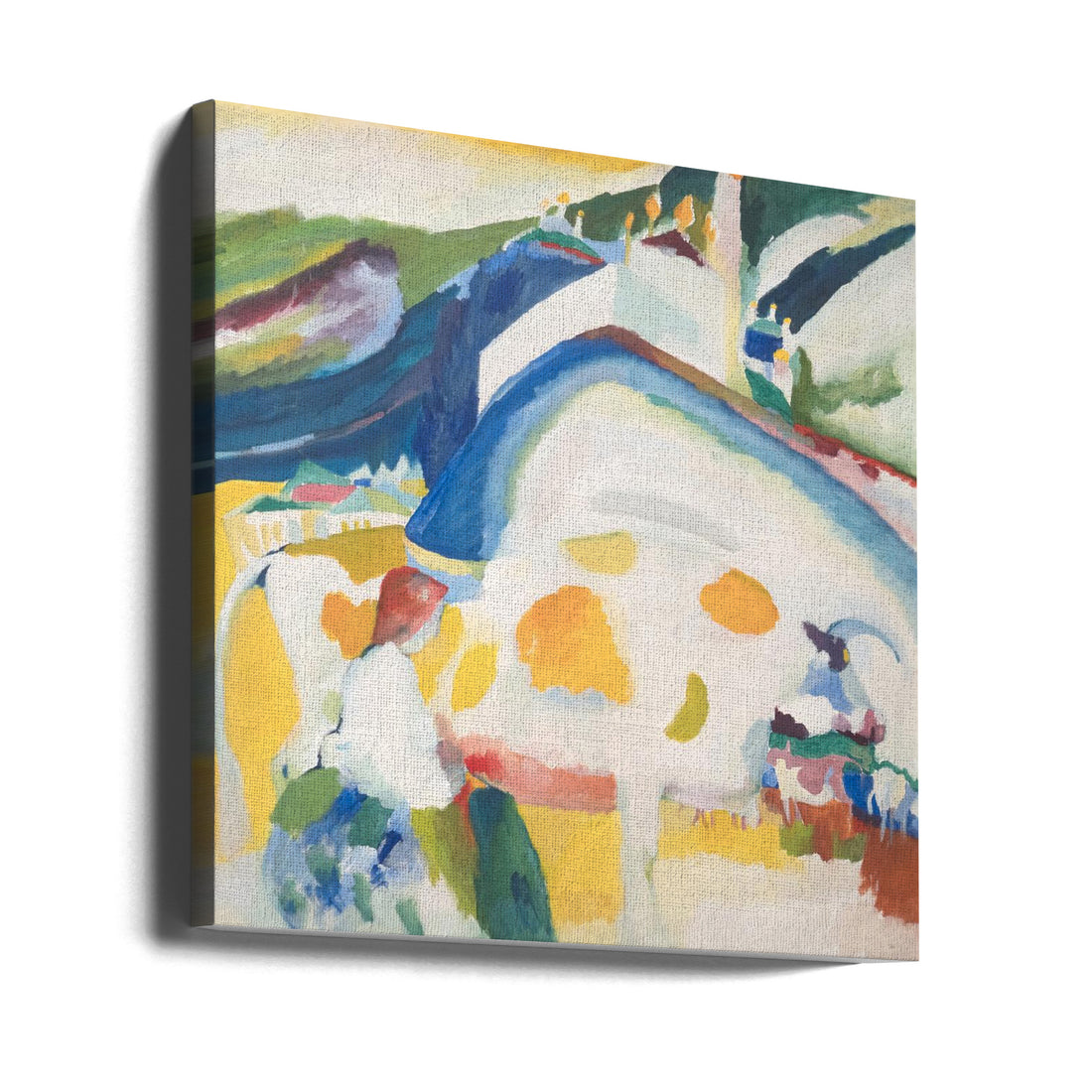 Abstract Cow Art by Wassily Kandinsky | Modern Animal Painting, Large Canvas Wall Art Print | Artsy Earth