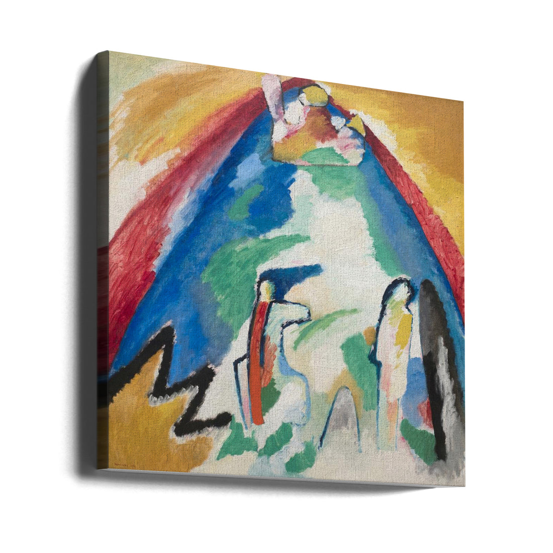 Mountain Abstract Art by Wassily Kandinsky | Abstract Mountain Painting, Large Canvas Wall Art Print | Artsy Earth