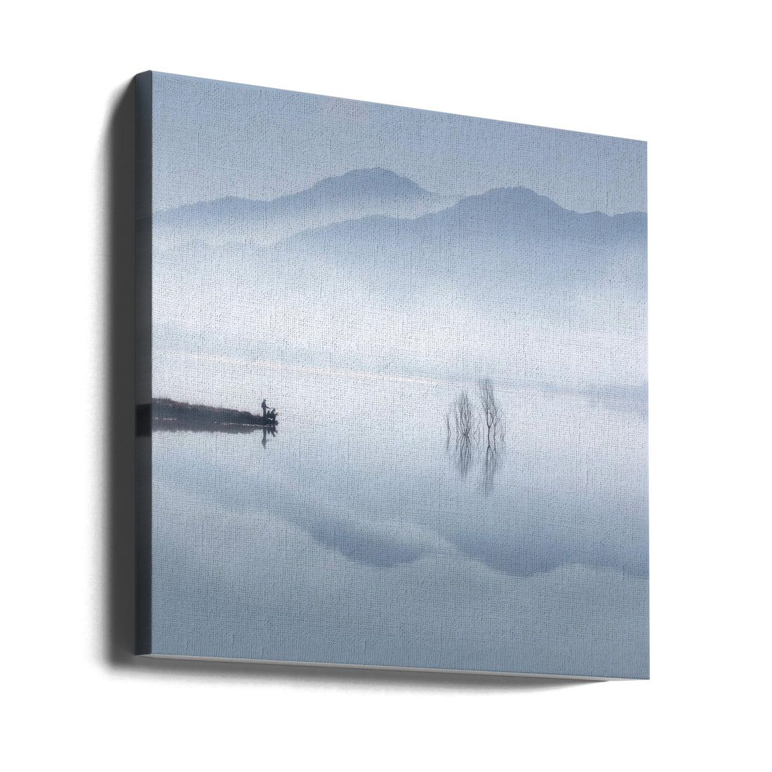 Blue Silence by Jose Beut | Misty Mountain Landscape, Large Canvas Wall Art Print | Artsy Earth