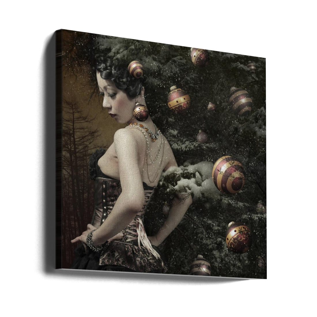 Lady of December's tree by Kiyo Murakami | Winter Forest Beauty, Large Canvas Wall Art Print | Artsy Earth