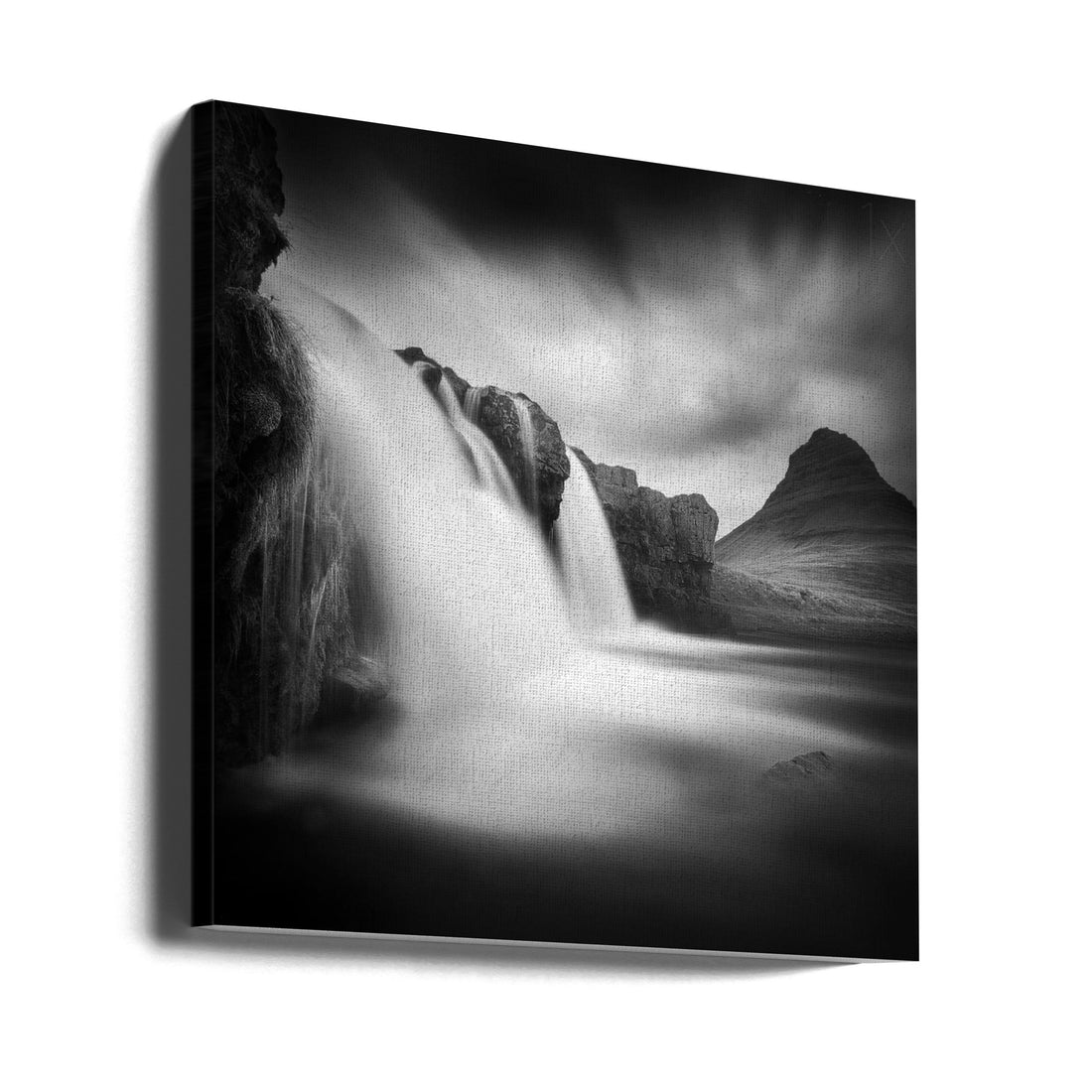 Kirkjufell Waterfall by Sebastien Del Grosso | Iceland Mountain Landmark, Large Canvas Wall Art Print | Artsy Earth