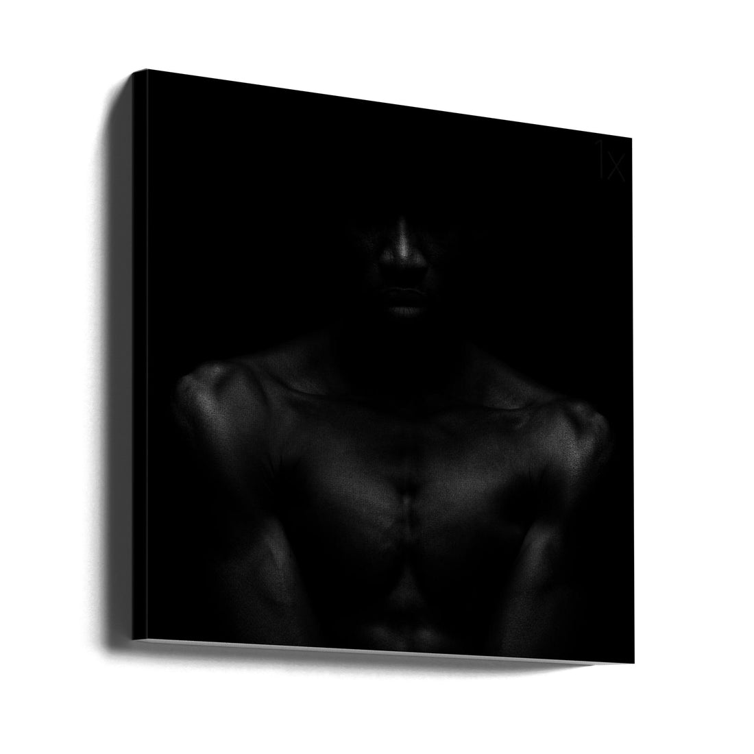 All the shades of Black by Patrick Odorizzi | Dark Portrait Mystery, Large Canvas Wall Art Print | Artsy Earth